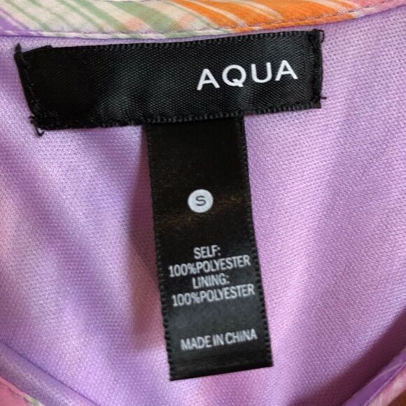 AQUA - NWT - 🎉3 X HP🎉 L Sz Small One-Shoulder Spring Print Midi Dress. ADORBS! - Picture 5 of 16